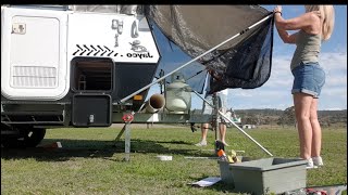 Jayco Bush Lark Popup campervan first time set up off grid JaycoAustraliaOfficialjayco [upl. by Brower]