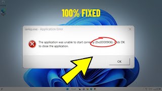 The application was unable to start correctly 0xc0000906 in Windows 11 1087  How To Fix Error ✅ [upl. by Ahsaekal]