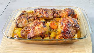 I cook almost every day Chicken thighs and potatoes Like it very much [upl. by Elleirb]