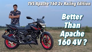 2024 TVS Apache RTR 160 2V Racing Edition Review  Better Than Apache 160 4V [upl. by Cirle302]