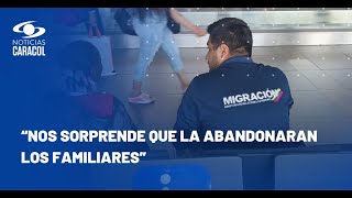 En un baño del aeropuerto El Dorado hallaron a niña de 10 años abandonada [upl. by Enneillij]