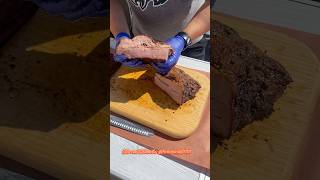 Smoked Overnight Brisket brisket food chef shorts youtuber bbq food vibes beef nfl [upl. by Damha]