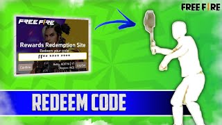 Free Fire New Badminton Redeem Code  Free Fire New Redeem Code Today  Garena Free Fire [upl. by Llewoh]