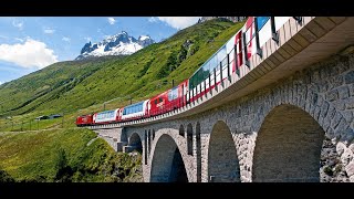 Riding the most BEAUTIFUL TRAIN from Chur to Zermatt  Glacier Express Switzerland 2024 [upl. by Annod542]