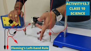 ACTIVITY 127 ll CLASS 10 ll SCIENCE ll Flemings left hand rule [upl. by Anthea]