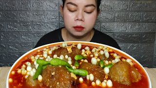 bakso aci isi ayam kuah mercon pake cabe rawit Mukbang [upl. by Map]