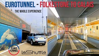 Eurotunnel  Folkestone UK to Calais France  Vehicle Train 2023 [upl. by Stace]