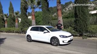 2017 VW eGolf Fahrbericht Review Test [upl. by Sigler545]