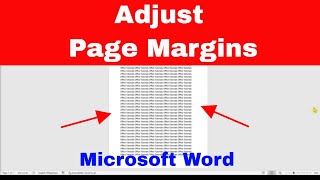 How to Adjust PAGE MARGINS in Word Easy Methods [upl. by Wj]