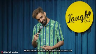 To aur kutto ki dawai Stand up comedy Crowd work ft Abhishek Walia 1080p Ajker Samachar [upl. by Dianthe314]