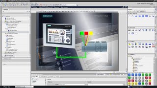 TIA WinCC Advanced Monitor CPU S71200S71500 mode RUNSTOPCONNECTION with Comfort panel [upl. by Hsetim167]