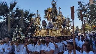 Virgen del Carmen de Huelin doble curva Paseo de Antonio Machado Málaga 2024 25 [upl. by Earahs]