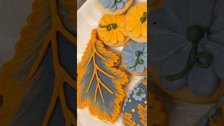 Decorated cookies for fall 🍂 decoratedcookies fallbaking cookiedecorating art [upl. by Gian]