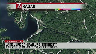 Lake Lure Dam ‘failure imminent’ evacuations ordered [upl. by Dustan]