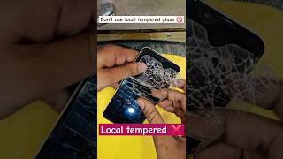 Local tempered glass guard for mobile temperedglass screenguard screenprotector shorts viral [upl. by Norbert451]