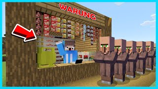 MIPAN amp ZUZUZU BUATKAN WARUNG YANG LENGKAP UNTUK DESA VILLAGER DI MINECRAFT SURVIVAL [upl. by Hallette]