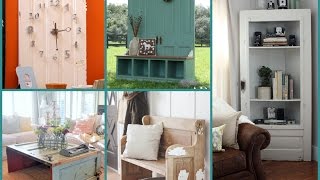 Repurposed Furniture Ideas – Old Door Recycling [upl. by Helsie]