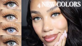 4 NEW Contacts from Solotica  Natural Colors Rio Buzios Jade Safira amp Ipanema  Review amp TryOn [upl. by Eliak]