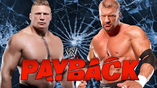 WWE 2k14 Universe Mode  Payback Brock Lesnar vs Triple H  No Holds Barred Match Preview [upl. by Acimehs180]