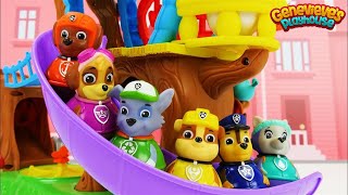 Weeble Toy Treehouse featuring Paw Patrol Weebles [upl. by Nyledaj]