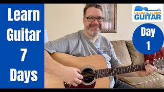 Guitar Lesson 1 Absolute Beginner Acoustic Guitar Lesson Free 7 day Starter Course [upl. by Alleinnad]