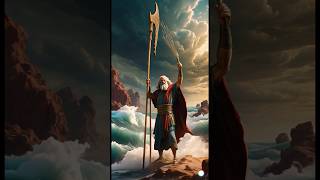 Moses splitting the Red Sea Ai Edition moses jesus redsea miracle [upl. by Novaelc]