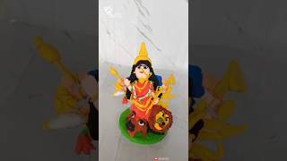 Making Mahisashurmardini By Using Clay  maadurga durgapuja shorts 2024 [upl. by Nirol]