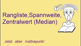 Rangliste Spannweite Zentralwert Median [upl. by Nnayr]