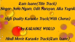 Ram Jaane Title Track Karaoke 9126866203 [upl. by Harat]