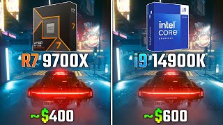 RYZEN 7 9700X vs INTEL i914900K  Test in 6 Games [upl. by Dympha565]