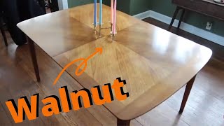 Mid Century Modern Restoration  Walnut Dining Room Table [upl. by Derry]