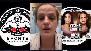 BKFC FIGHTER SYDNEY SMITH REVEALS WHY SHE WAS PULLED FROM BKFC 57 CARD amp GIVES HEALTH UPDATE [upl. by Eevets]