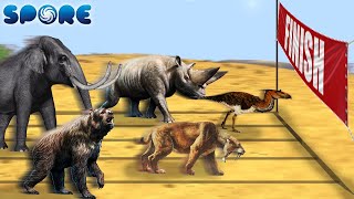 Prehistoric Beast Deathmatch Race 1  Prehistoric Beast Deathmatch S1  SPORE [upl. by Spancake229]