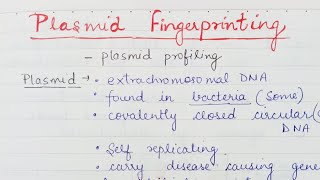 Plasmid fingerprinting Plasmid profiling [upl. by Wiles118]