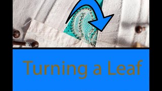 How to turn a leaf  Honiton bobbin lace tutorial  Video 8 [upl. by Bone]