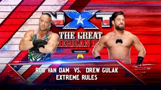 WWE2k24 DREAM UNIVERSE XS THE GREAT AMERICAN BASH wk2 July 6 7️⃣RVD VS 6️⃣Drew Gulak NXT div [upl. by Burnie586]