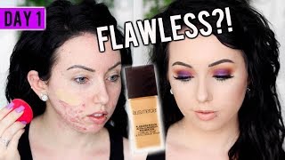 LAURA MERCIER FLAWLESS FUSION Foundation First Impression Review amp Demo 15 DAYS OF FOUNDATION [upl. by Eikin]