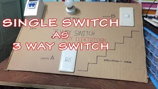 Single Switch As 3 Way Switch [upl. by Nikoletta]