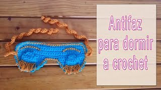 Cómo hacer antifaz para dormir a crochet como el de Audrey Hepburn [upl. by Whiffen697]