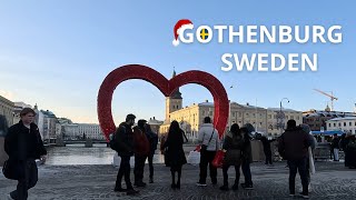 Christmas Shopping in Gothenburg  Walking Tour 4K [upl. by Yaral352]