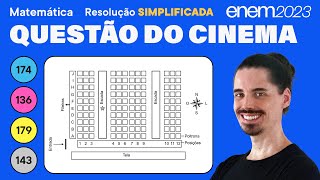 🔵 Questão das poltronas de cinema ENEM 2023 Matemática Simplificada  Matrizes [upl. by Nnayllehs]