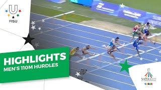 Athletics Mens 110M Hurdles Final Napoli2019 [upl. by Allecsirp]