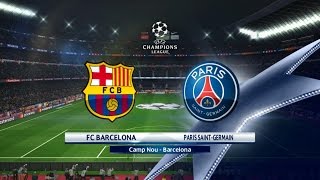 FC Barcelona vs Paris SaintGermain ᴴᴰ 08032017  UEFA Champions League 201617  PES 2017 [upl. by Odele]