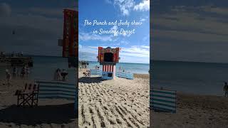 The traditional Punch and Judy show in Swanage Dorsetdorsetlife beachlife punchandju [upl. by Eneirda817]