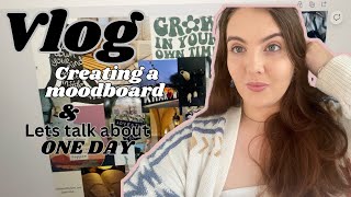 Creating a positive moodboard  Reading One day  Vlog [upl. by Ditmore]