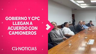 CAMIONEROS quotDESCOLGADOSquot llegan a acuerdo con el gobierno y CPC para deponer el paro [upl. by Araz]