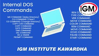 Operating System  Internal amp External command in DOS [upl. by Renfred]