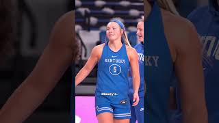 Georgia Amoore micd up at Kentucky WBB shootaround 🎤 shorts [upl. by Emmalyn705]