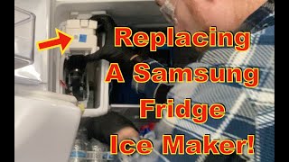 Samsung Fridge Ice Maker Not Working How to Replace a Samsung Fridge Ice Maker [upl. by Tallu]