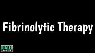 Fibrinolytic Therapy  Fibrinolytic Drug  Streptokinase  Fibrinolysis [upl. by Glanville352]